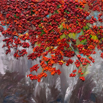 "Autumnal Contrast" başlıklı Tablo Kenneth Halvorsen tarafından, Orijinal sanat, Petrol Ahşap Sedye çerçevesi üzerine monte…
