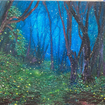 Pintura titulada "The Forest's Secret" por Kenneth Halvorsen, Obra de arte original, Oleo Montado en Bastidor de camilla de…