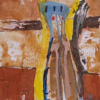 Pintura intitulada "Racine" por Hamed Ouattara, Obras de arte originais, Acrílico