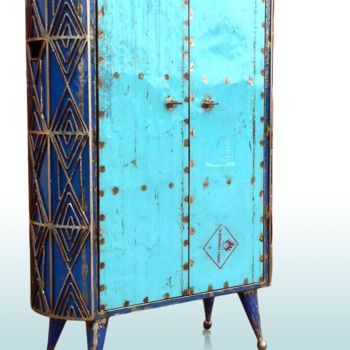 Diseño titulada "INDIGOLA" por Hamed Ouattara, Obra de arte original, Mueble