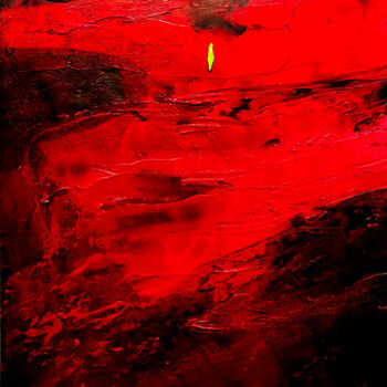Pintura titulada "Rouge" por Hamideh Sadeghieh, Obra de arte original, Acrílico