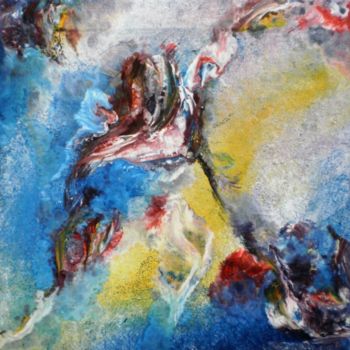 Schilderij getiteld "Colour" door Hamid Nasir, Origineel Kunstwerk