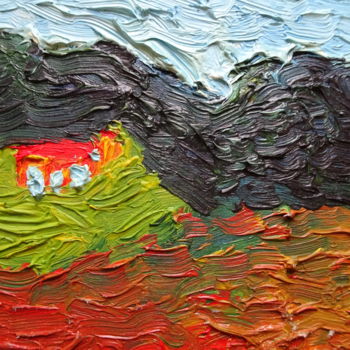 Peinture intitulée "Pyrenäen" par Dieter Hamm, Œuvre d'art originale