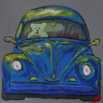 Painting titled "VW" by Dieter Hamm, Original Artwork