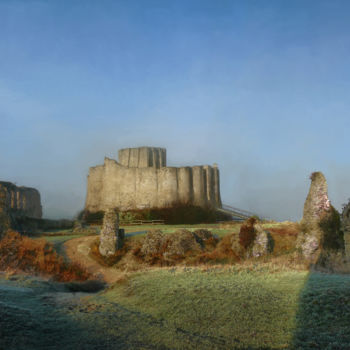 Digital Arts titled "Chateau Gaillard en…" by Numartis, Original Artwork, Digital Painting