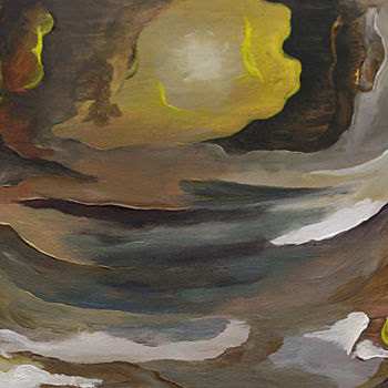 Pintura titulada "sol du racines" por Hamza Rhani, Obra de arte original, Acrílico