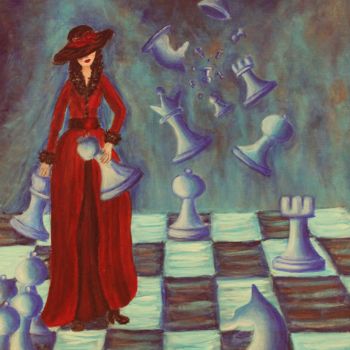 Painting titled "Life Game" by Hana Agić, Original Artwork, Acrylic