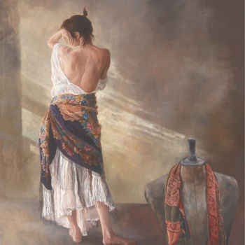 Painting titled "Morning Sun" by Hanan Milner, Original Artwork, Oil