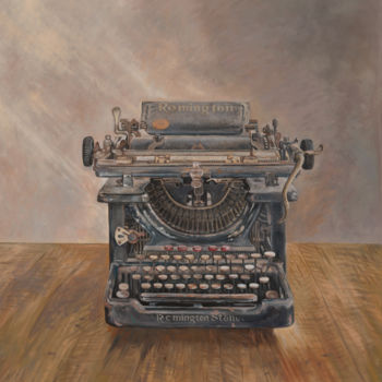 Картина под названием "Typewriter" - Hanan Milner, Подлинное произведение искусства, Другой