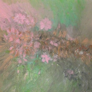 Painting titled "Lost In Flowers" by Hanen Hb, Original Artwork, Acrylic