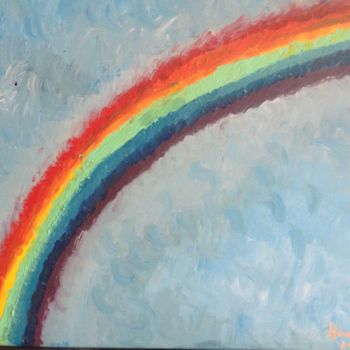 Painting titled "Rainbow" by Hanen Hb, Original Artwork, Acrylic