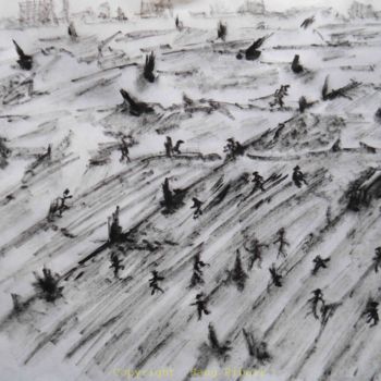 Drawing titled "apocalypse" by Hang Ribeir, Original Artwork, Ink