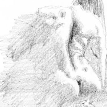 Drawing titled "Silent body" by Grzywacz, Original Artwork