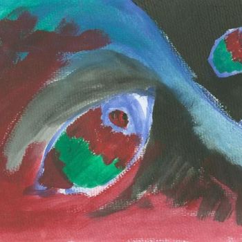 Painting titled "Eye's" by Grzywacz, Original Artwork