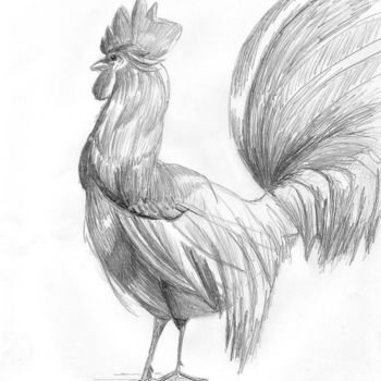 Rysunek zatytułowany „Big bird” autorstwa Grzywacz, Oryginalna praca