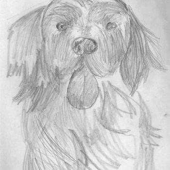 Drawing titled "Dog" by Grzywacz, Original Artwork