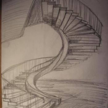 Rysunek zatytułowany „Stairs” autorstwa Grzywacz, Oryginalna praca