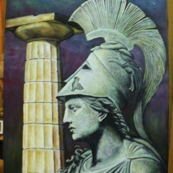 Painting titled "Athena" by Hanna Cząstkiewicz, Original Artwork