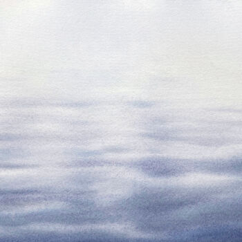 Pintura titulada "Calm Sea" por Hanna Kopylova, Obra de arte original, Acuarela