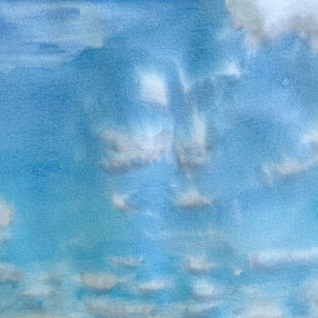 Pintura titulada "Clouds" por Hanna Kopylova, Obra de arte original, Acuarela