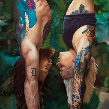 Pintura intitulada "Daniel and Sara" por Hanna Melekhavets, Obras de arte originais, Óleo