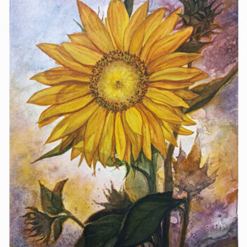 Malarstwo zatytułowany „The flower of indom…” autorstwa Hanna Samoilenko, Oryginalna praca, Akwarela