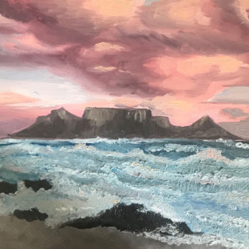 Malerei mit dem Titel "Atlantic Ocean x Ca…" von Hannah-Marie Blohme, Original-Kunstwerk, Öl