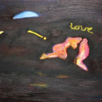 Pintura titulada "Adam et Eve" por Hanna Rees, Obra de arte original