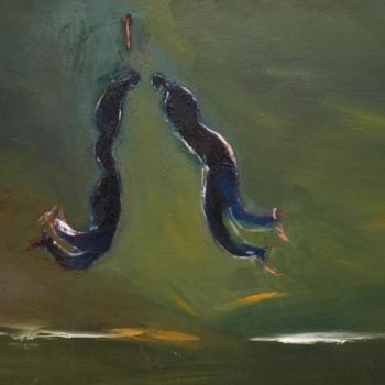 Painting titled "mouvement an" by Hanna Rees, Original Artwork