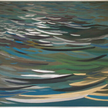 제목이 "Wasser XIV, 1981"인 미술작품 Hannes Hofstetter로, 원작, 기름
