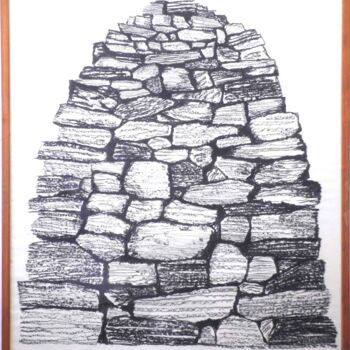 Рисунок под названием ""Tumulus",1994 Kohl…" - Hannes Hofstetter, Подлинное произведение искусства, Древесный уголь