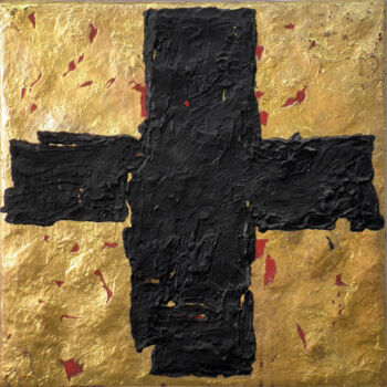 Painting titled ""Centripetal, Kreuz…" by Hannes Hofstetter, Original Artwork, Acrylic