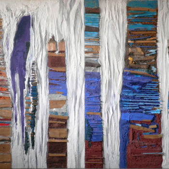 Schilderij getiteld "Wasserfall" door Hannes Hofstetter, Origineel Kunstwerk, Acryl