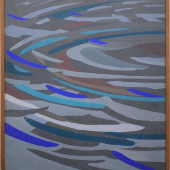 Pintura titulada "Wasserringe" por Hannes Hofstetter, Obra de arte original, Témpera