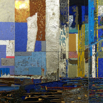 Malerei mit dem Titel "Nord Sud, 2001" von Hannes Hofstetter, Original-Kunstwerk, Acryl