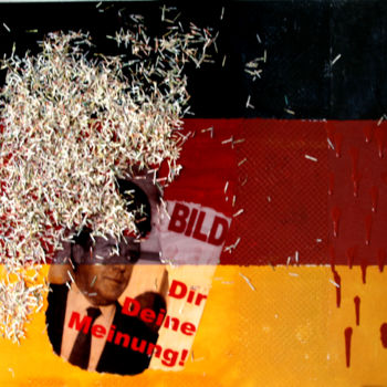 Collagen mit dem Titel "BILD" von Petra Sobotta, Original-Kunstwerk, Collagen
