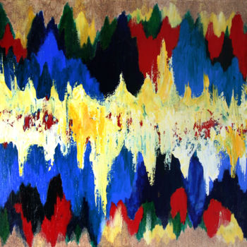 Malerei mit dem Titel "Frequenzen" von Petra Sobotta, Original-Kunstwerk, Acryl