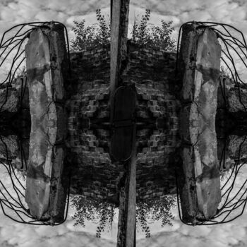 Digitale Kunst mit dem Titel "Wire Segregation" von Hans Christian Renges (Christopher Hanz), Original-Kunstwerk, Fotomontage