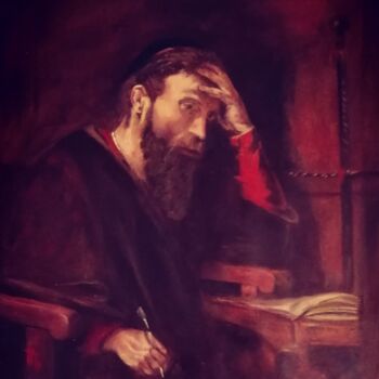 Pintura titulada "Apostel Paul" por Hans Dutch Artist, Obra de arte original, Oleo