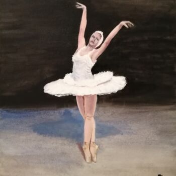 Ζωγραφική με τίτλο "Ballet" από Hans Dutch Artist, Αυθεντικά έργα τέχνης, Λάδι