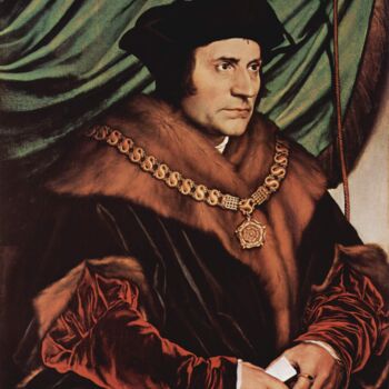 Painting titled "Portrait de Thomas…" by Hans Holbein Le Jeune, Original Artwork, Oil