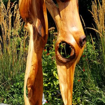 Skulptur mit dem Titel "Duo" von Flos, Original-Kunstwerk, Holz