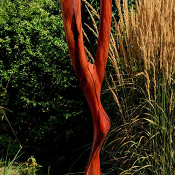 Skulptur mit dem Titel "'Eisenbahnschwelle'" von Flos, Original-Kunstwerk, Holz