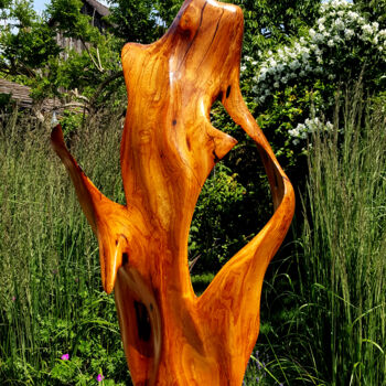 Sculpture titled "Non-Conceptual Form…" by Flos, Original Artwork, Wood