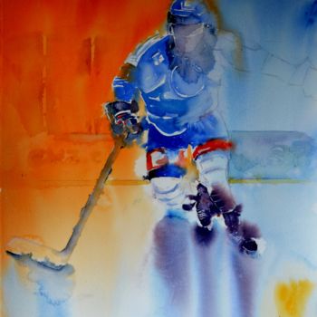 Painting titled "Power" by Hans-Peter Amherd, Original Artwork, Watercolor