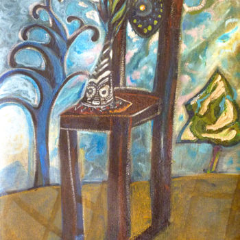 Painting titled "eleggua.jpg" by Hans Vergara, Original Artwork, Oil