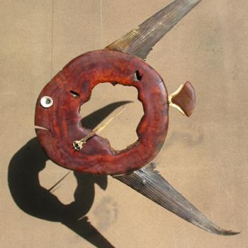 Sculpture titled "poisson rondel litc…" by Hansjorg Stubler, Original Artwork