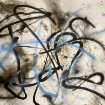 Painting titled "混乱" by Hao Hao, Original Artwork, Spray paint