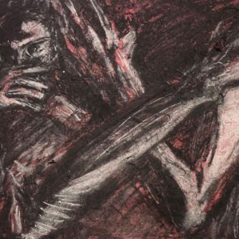 Desenho intitulada "L’amore" por Haolin Zou, Obras de arte originais, Carvão
