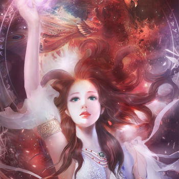 Digital Arts titled "Phoenix" by Yi Heng, Original Artwork
